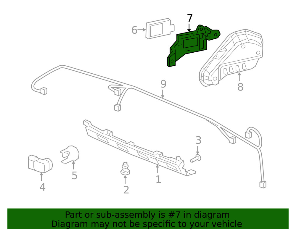 Genuine Honda Blind Spot Detection System Warning Sensor Bracket 36937-TJB-A01