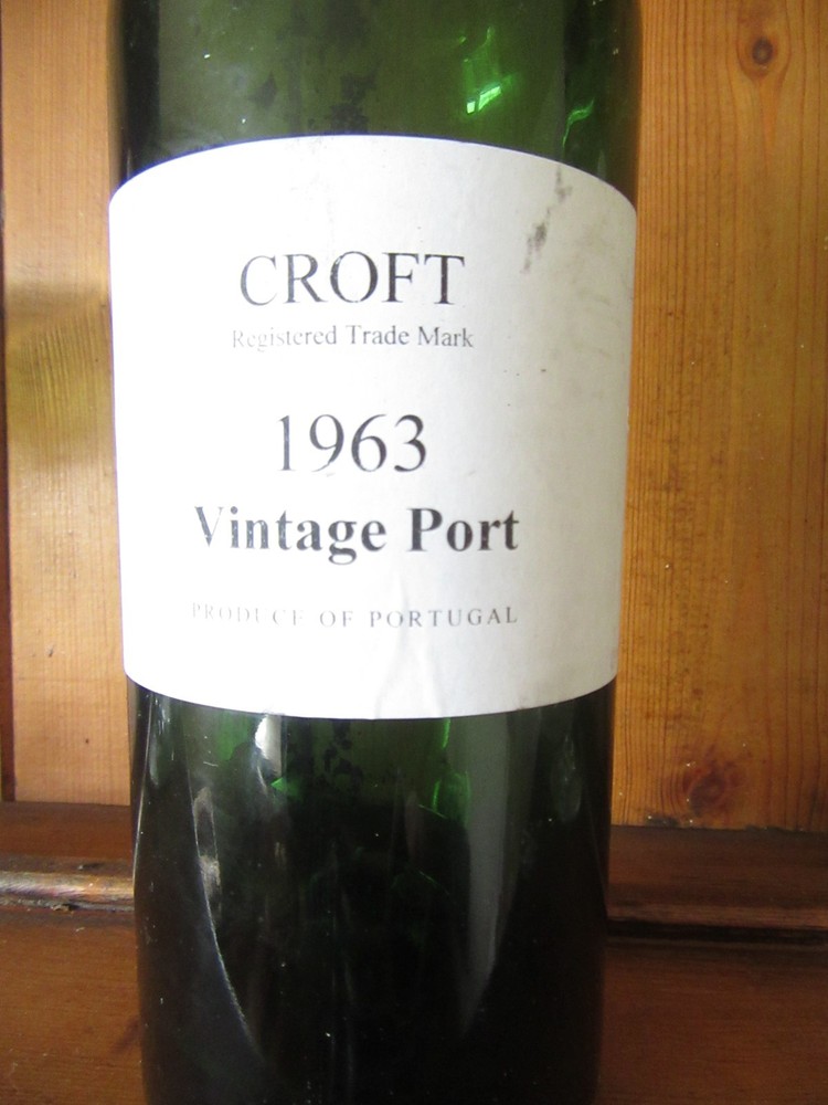 1963 Croft Vintage Port - - Empty Bottle .
