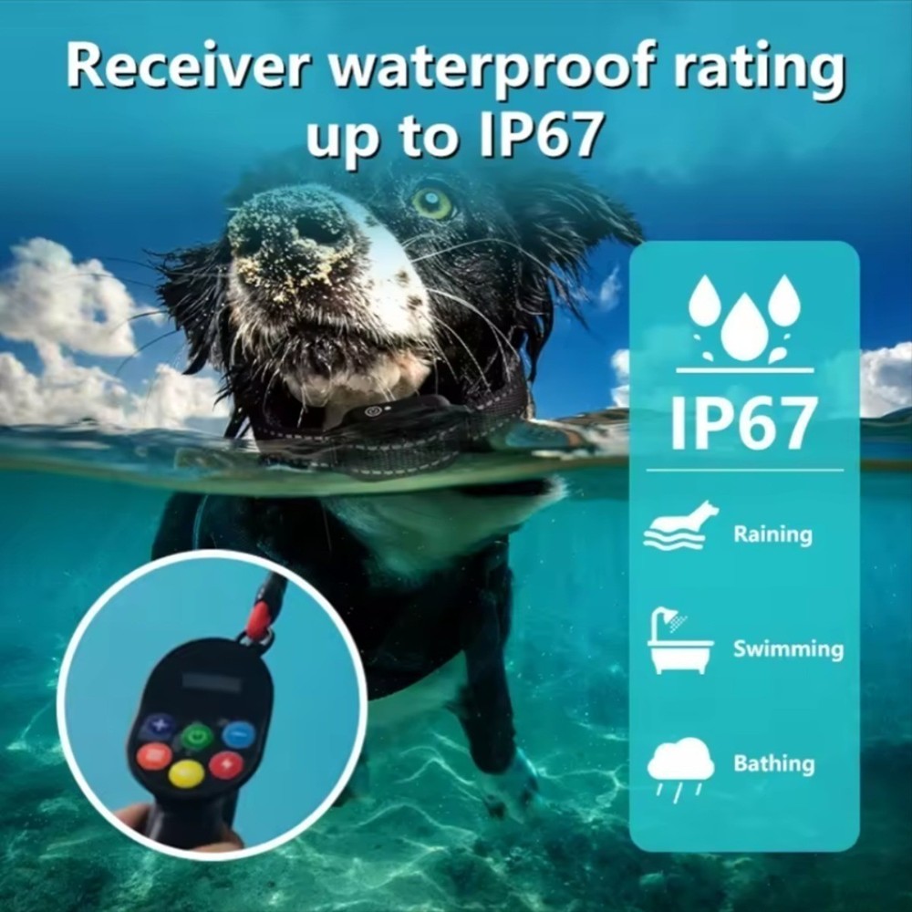 Dog Shock Collar No Bark Remote Training E-Collar 5-120lbs