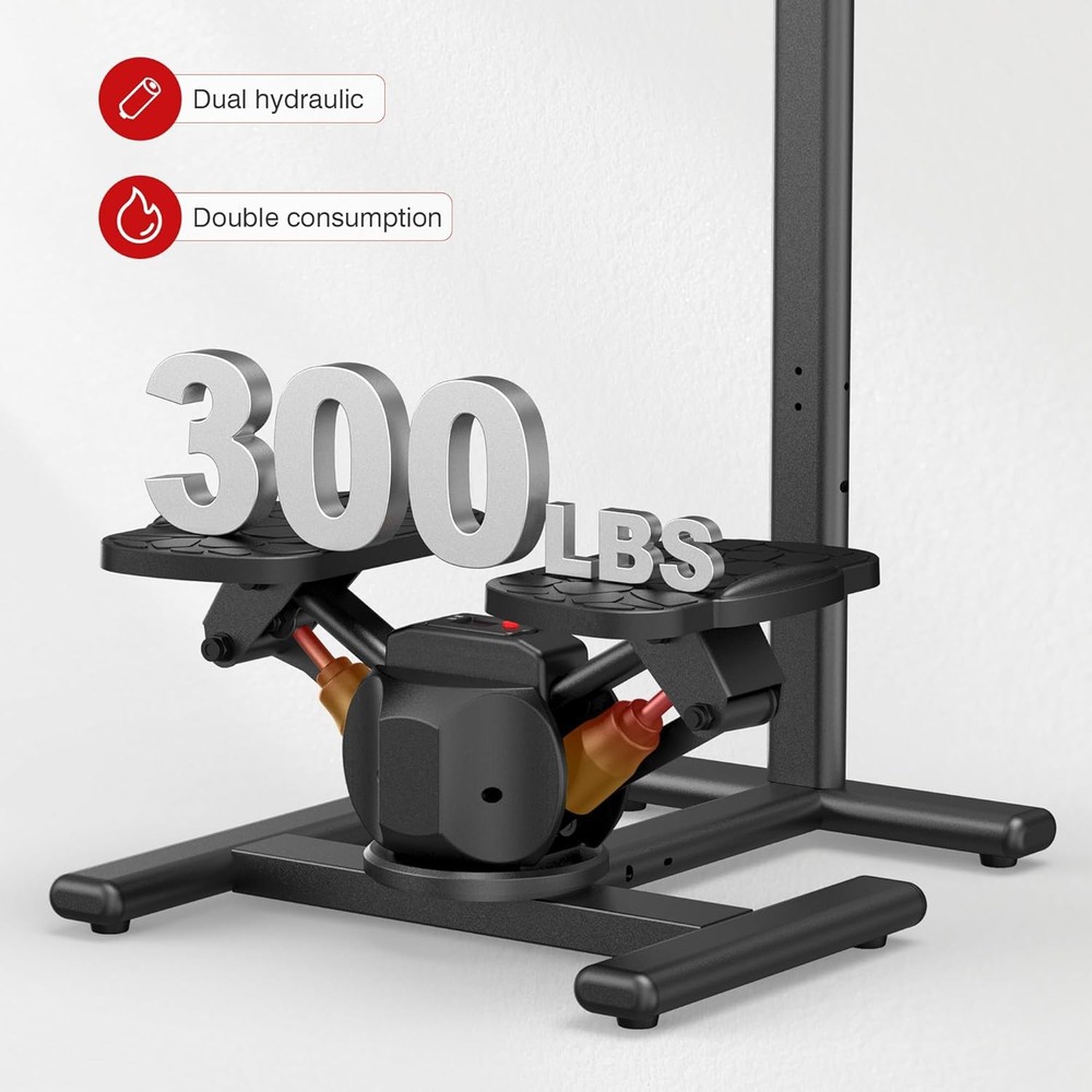 Steppers for Exercise 360° Twist Stepper Machine with Handlebar Mini Stepper