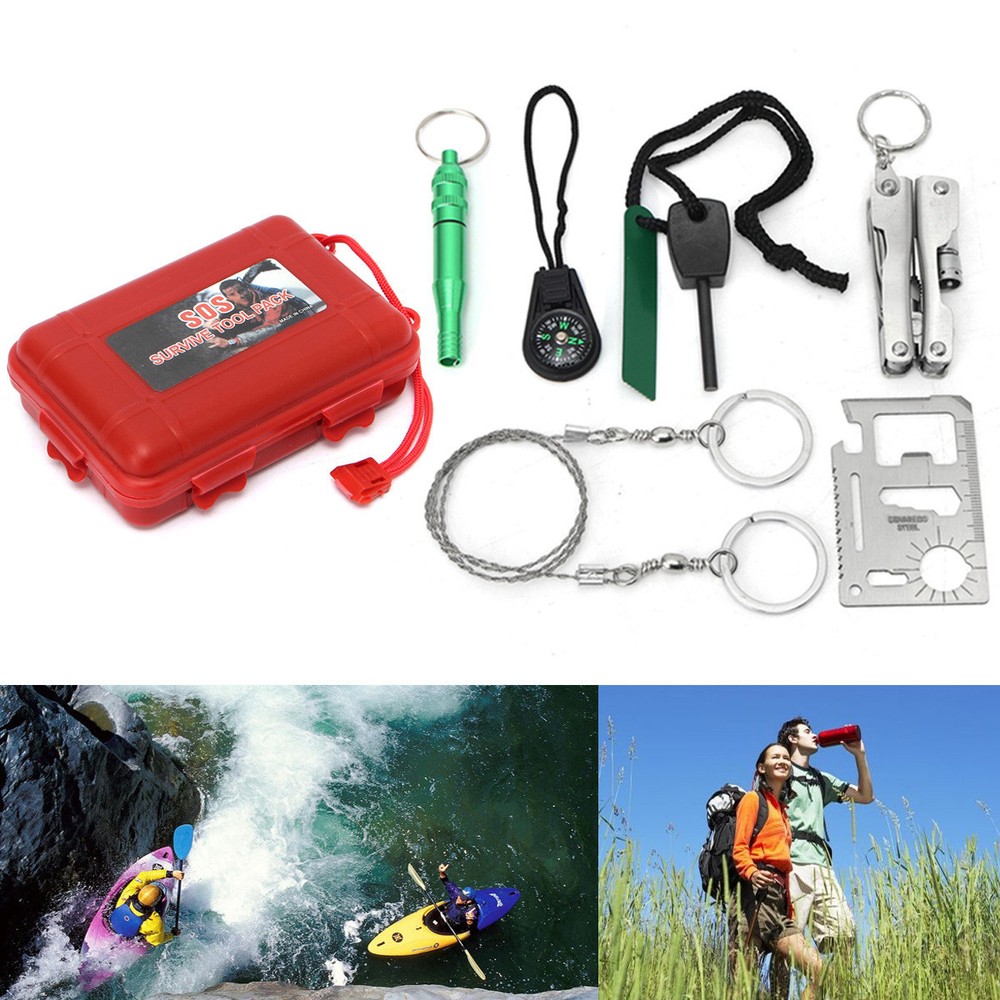 Multifunction Survival Tools Kit Durable SOS First Aid Tool Kit Car Emergency