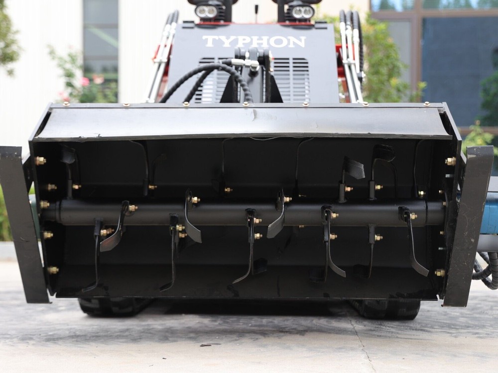 mini skid steer loader attachments Rotary Plow Tiller TYPHON Skid Steer Generic