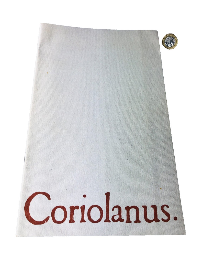 Theatre Programme Coriolanus Vintage ra