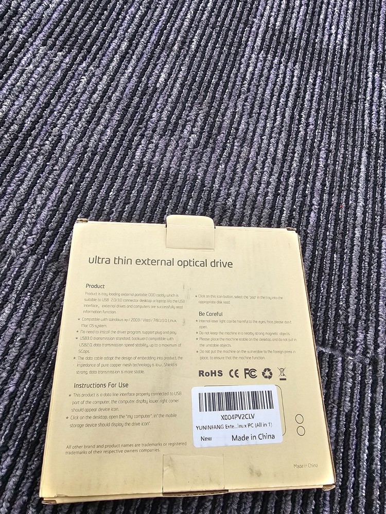 CB31005 External Optical Drive Model Power Supply DC 5V Ultra Thin External