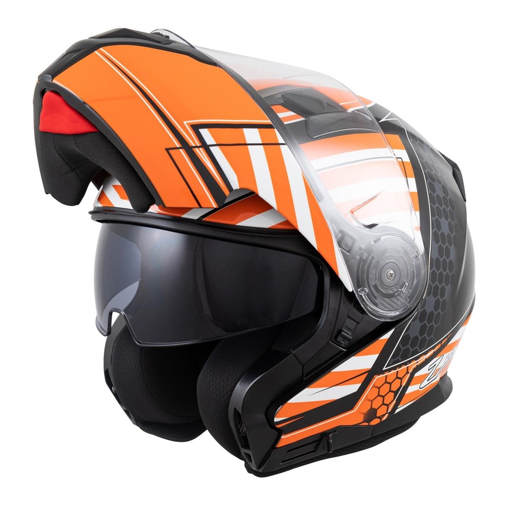 Zamp FL-4 DOT Helmet, Matte Gray Graphic, Large