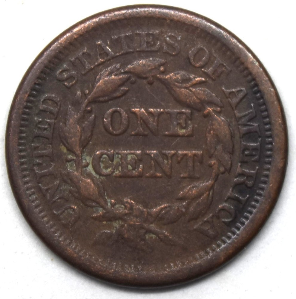US 1851 One Cent Liberty Head Large Cent Coin