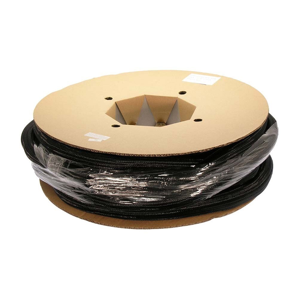 50FT x 1" inch Black Cable Management Sock Wrap Jacket Cabling Organizer