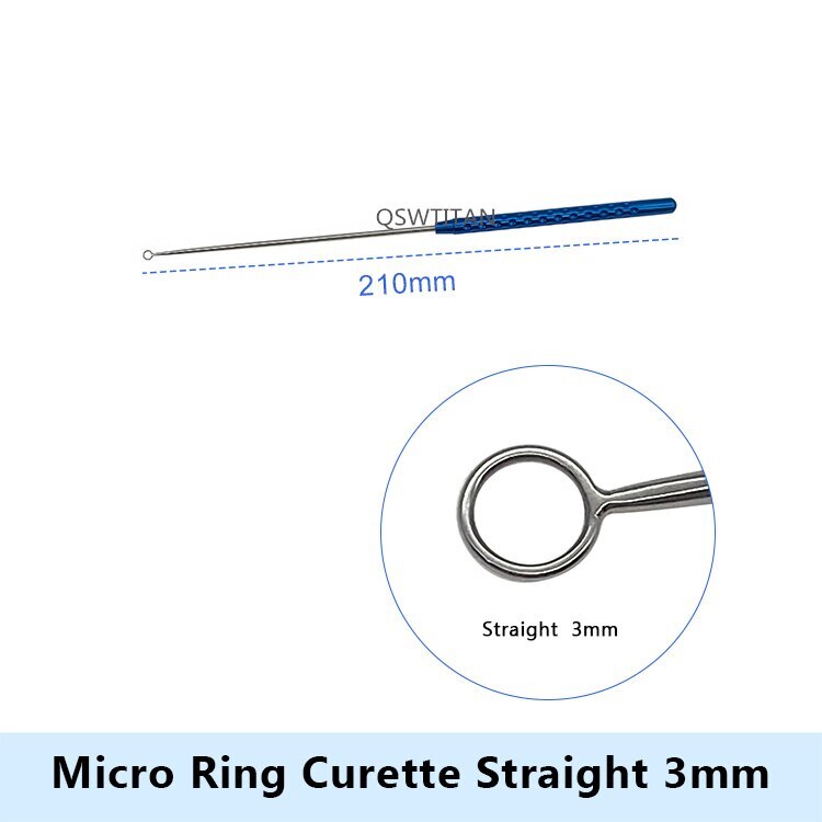 Micro Curette With Ring Tip Ring Curette Microneurosurgery Instruments 1pcs