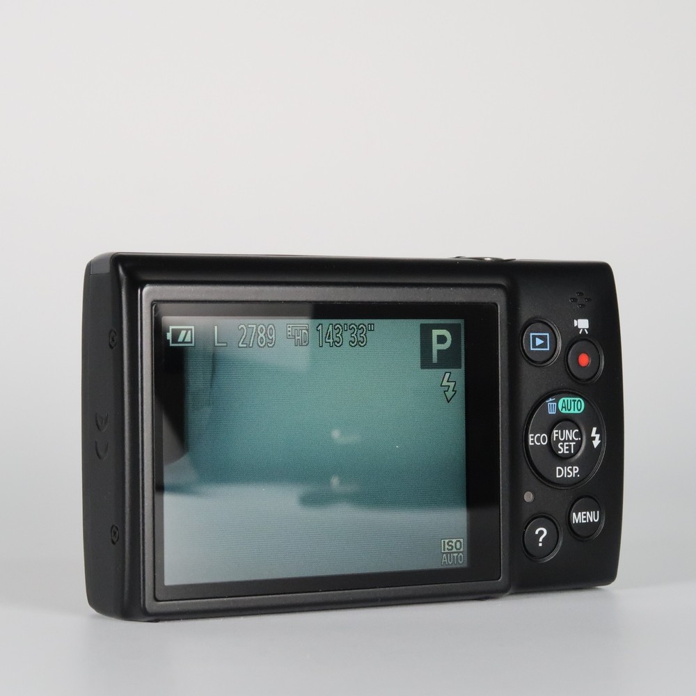 Canon IXUS 155 Black Digital Compact Camera with Refurbished SD Case