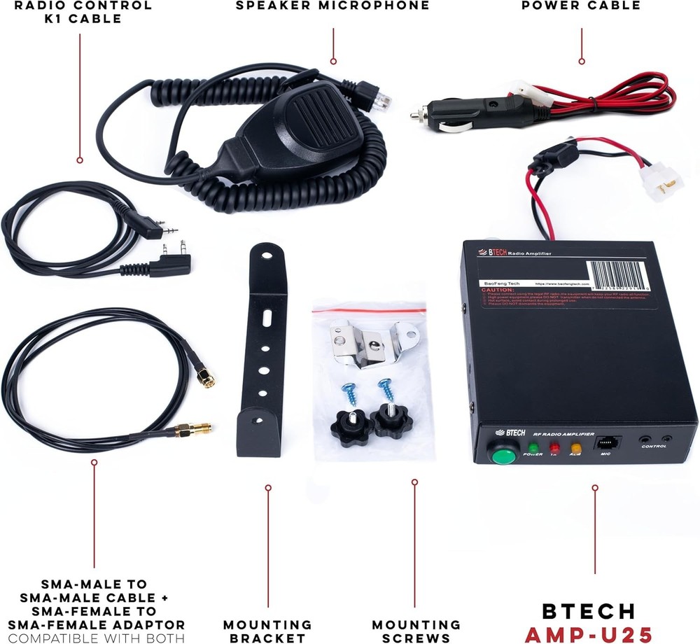 Handheld Radio Enhancer | Plug & Play | 4W Speaker | Compact