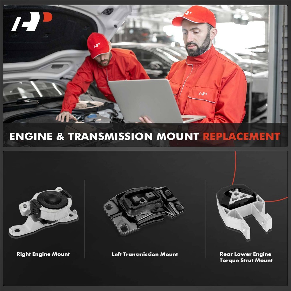 A-Premium 3xEngine Motor & Engine Torque Strut Mount & Trans Mount for Volvo S40