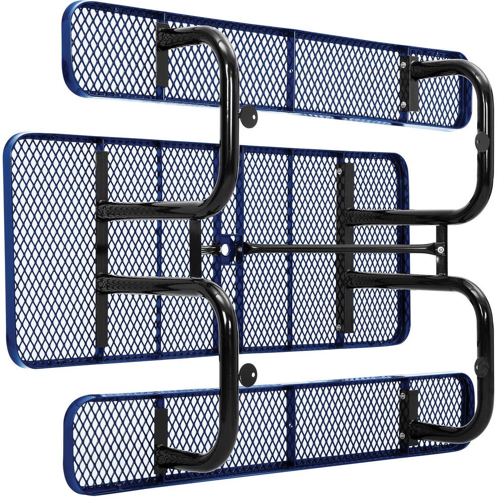 Global Industrial 72" Rectangular Picnic Table Surface Mount Blue