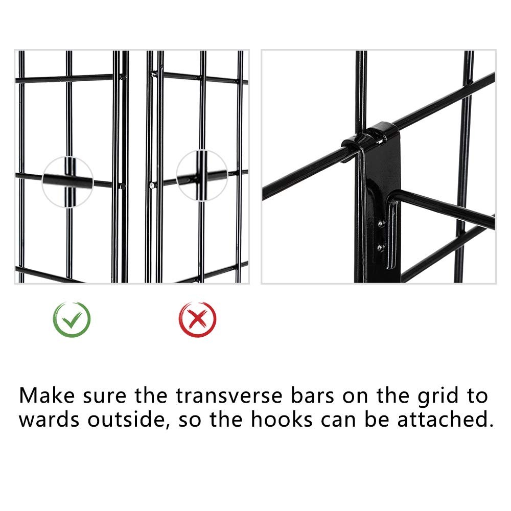 6'x 2'Triangle Grid Panel Tower with Base and Casters 5mm Wire 220 lbs Capacity