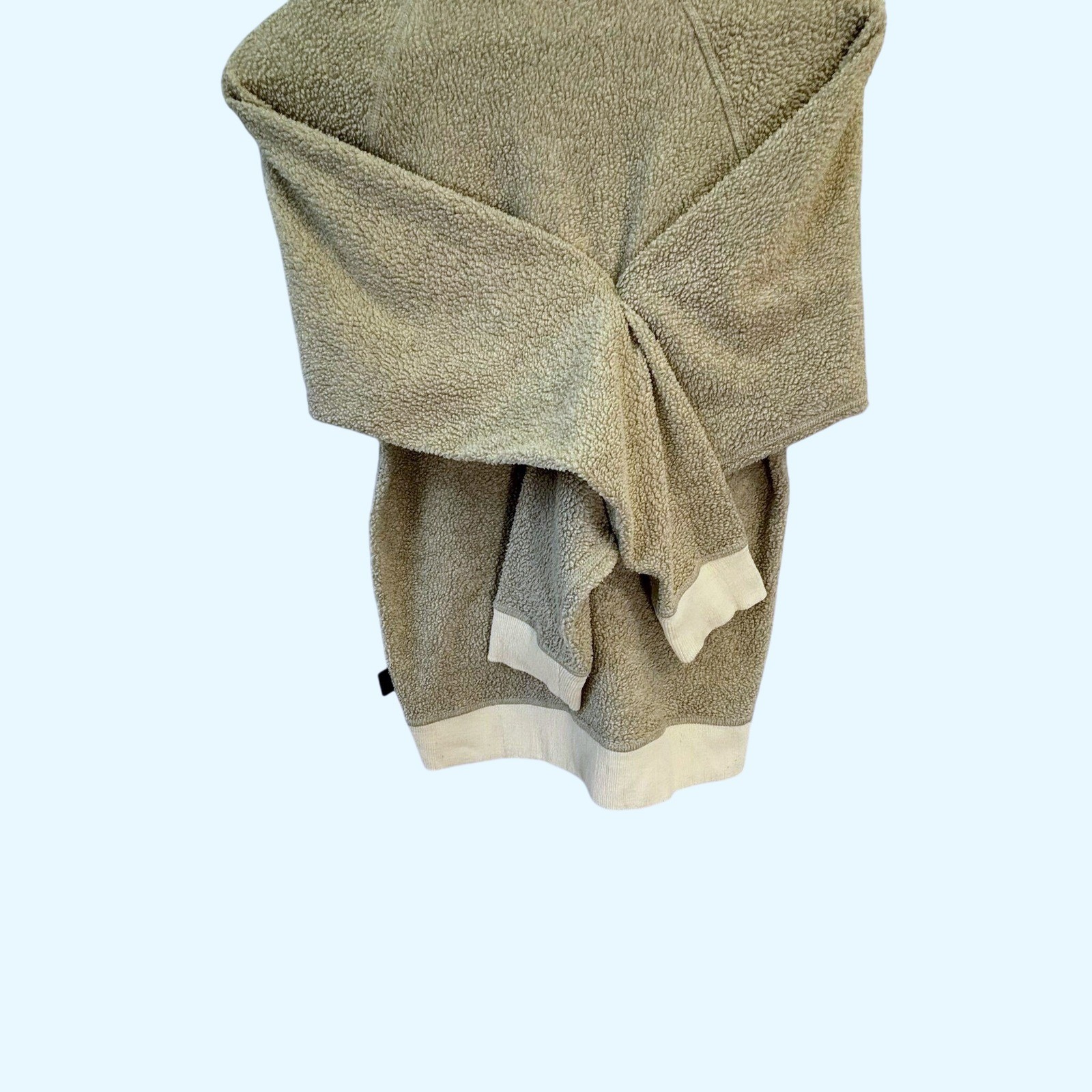 Patagonia Mens Pullover Crewneck Fleece Sweatshirt Beige Outdoor Sz SM