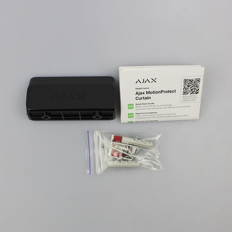 Ajax MotionProtect Curtain wireless motion detector Black