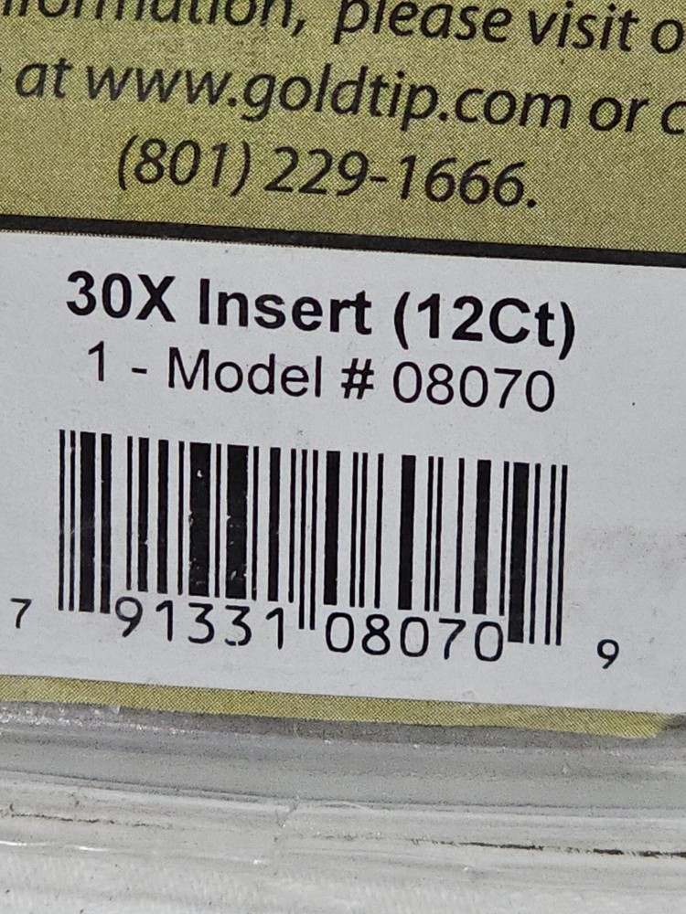 Gold Tip 30x Inserts 12 Pk.