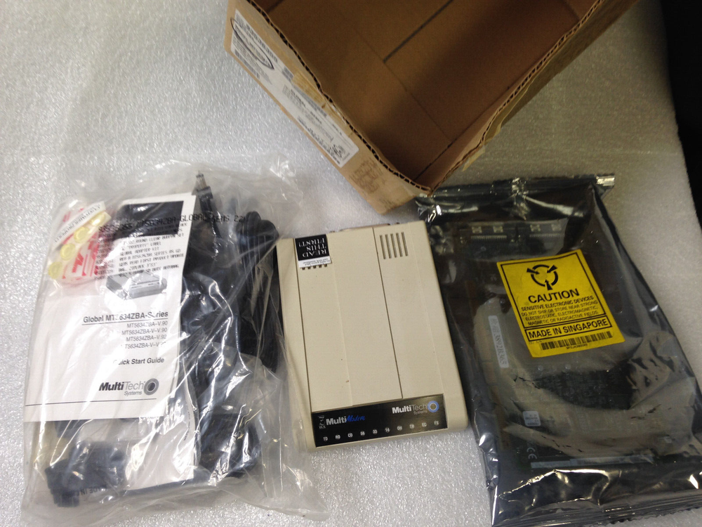 MultiModem MultiTech Systems MT5634ZBA & 3892B365 SCSI Card w/ Adapter