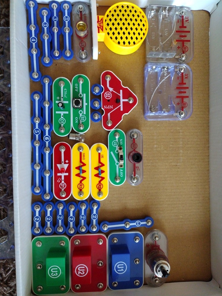 Snap Circuit Electronics Learning Kit Components Educational STEM Toy Pieces