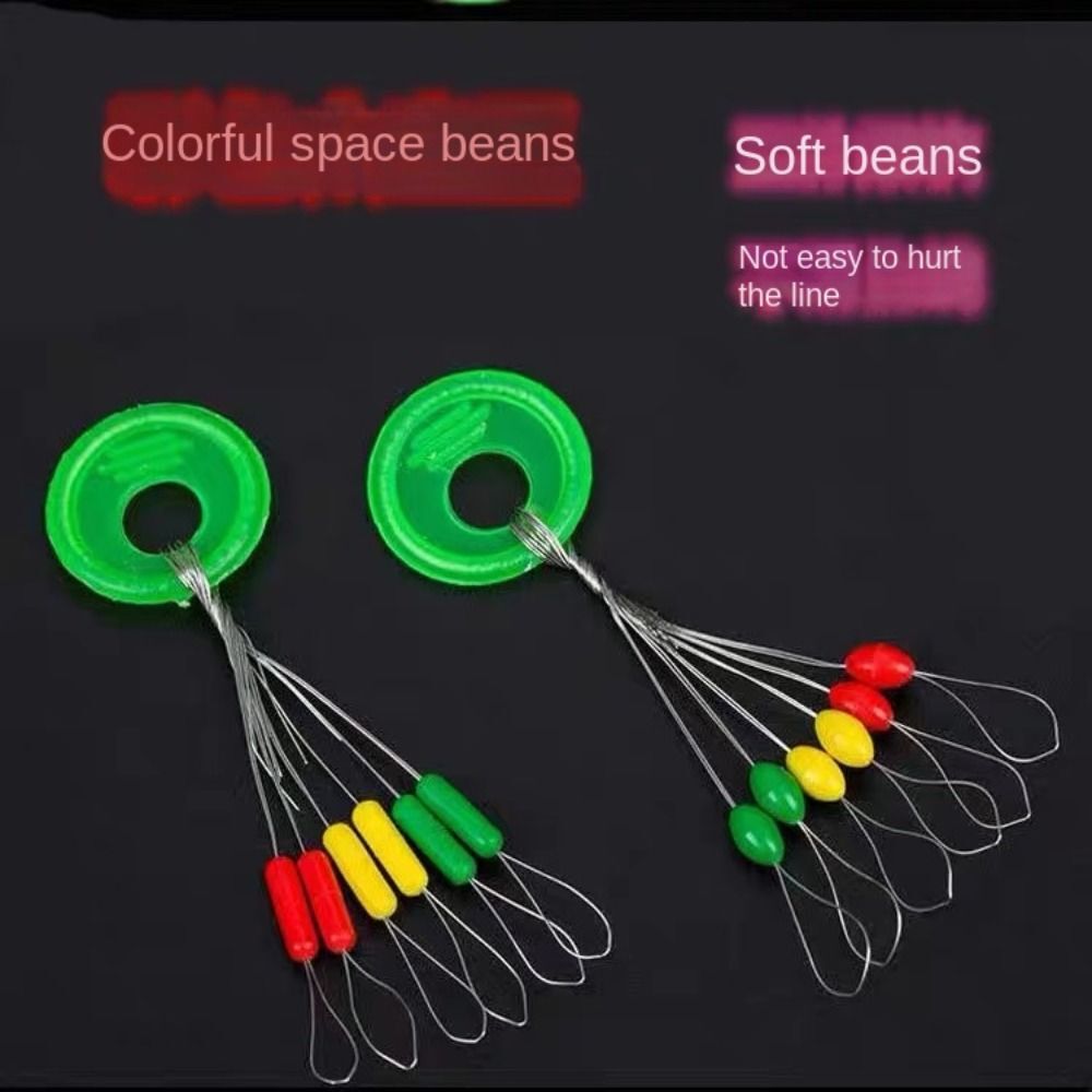 600pcs Float Rubber Stopper Fishing Bobber Stopper Oval Sliding Float Stops US