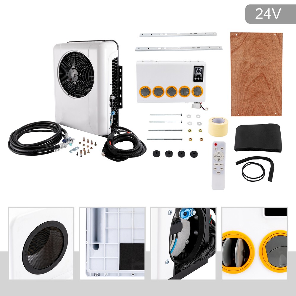 DC 24V RV Air Conditioner System Split Universal Truck Car Hanging Mini Split AC