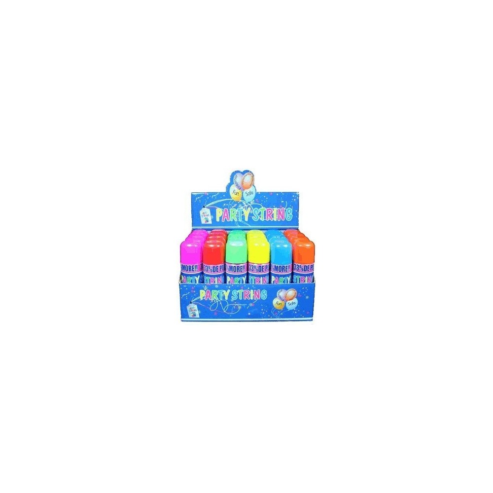 24 Cans per pack Blue Box Party String - not Silly String