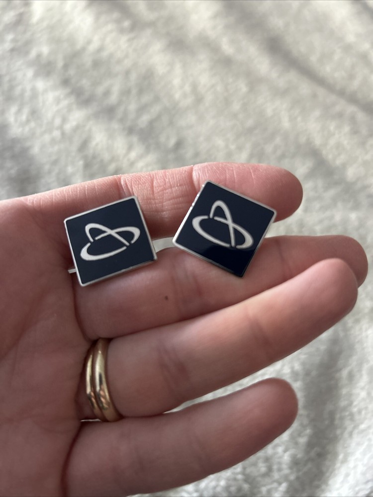 Wembley Stadium Themed shirt Cufflinks. Navy & Silver