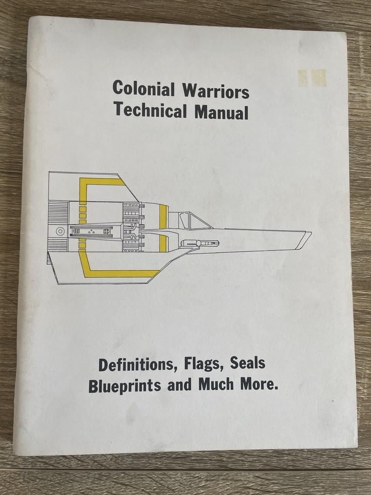 Battlestar Galactica Vintage Colonial Warriors Technical Manual 1988