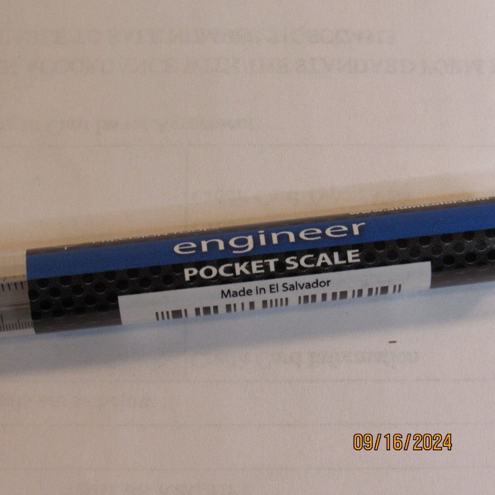 3210-1 3000 Series Engineer Pocket Scale, Silver