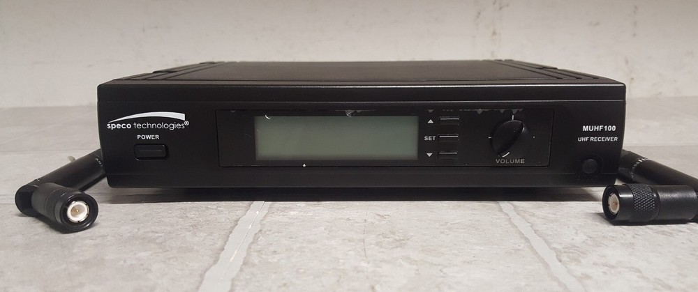 Speco Technologies MUHF100 Single Channel Diversity Receiver NO POWER SUPPLY