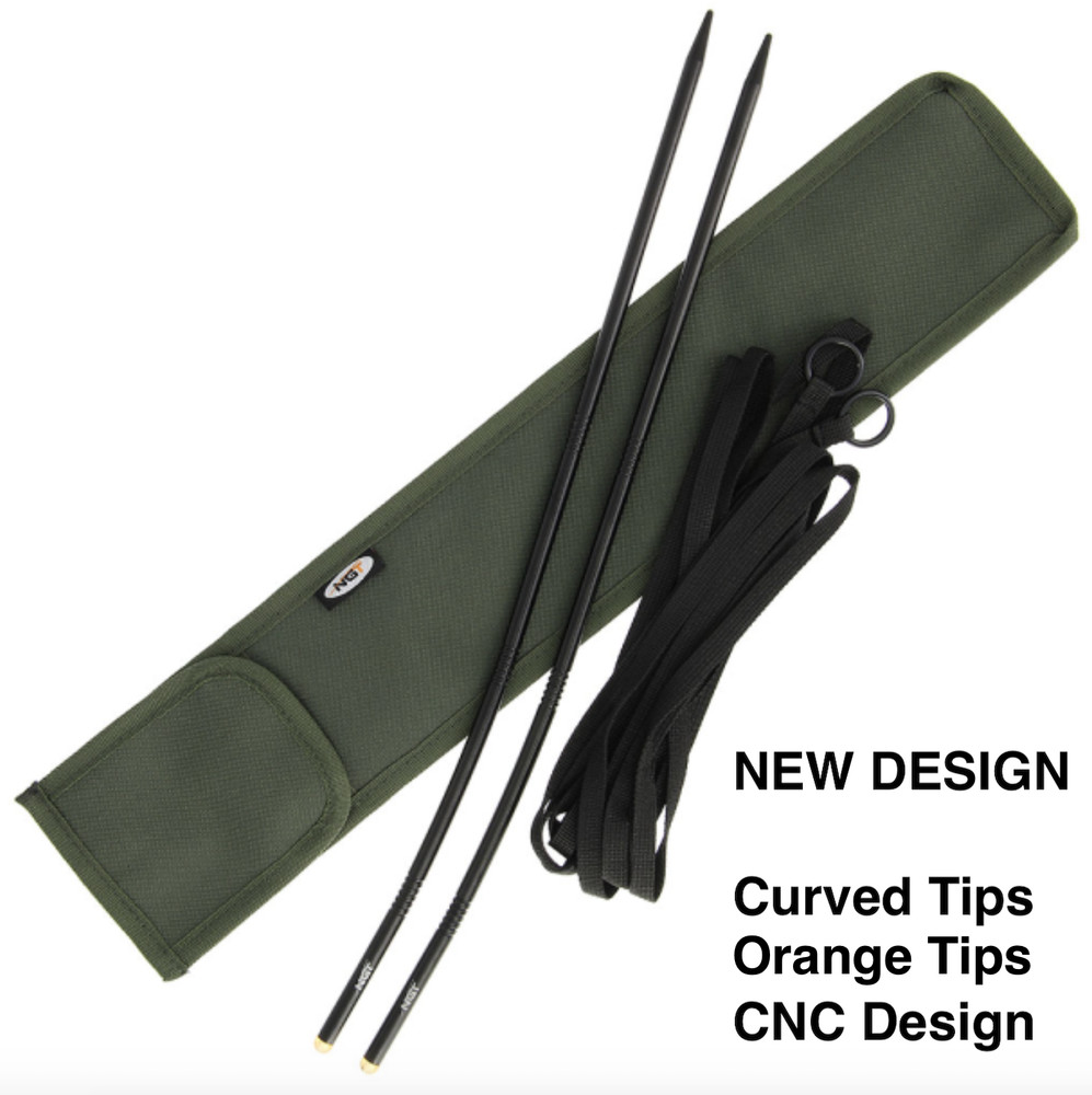 Distance Marker Measuring Sticks with Orange Tips 12ft String and Storage Case