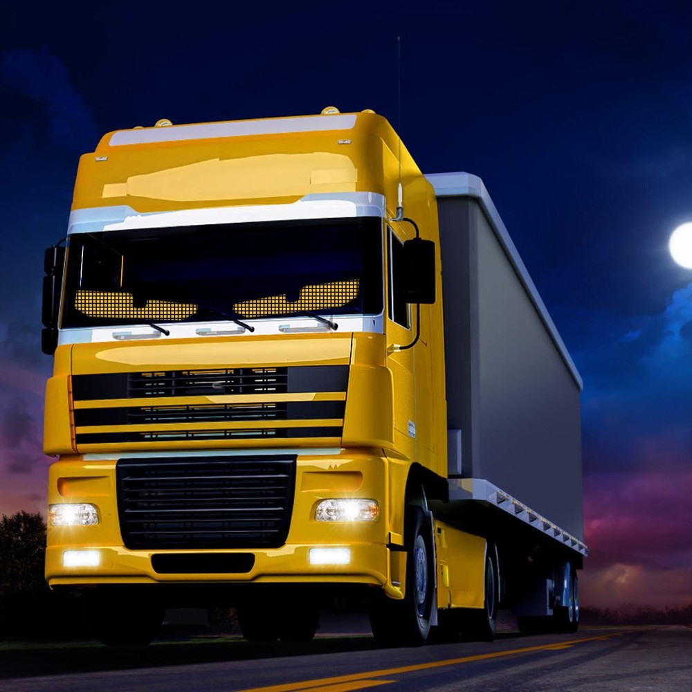 2Pack 16x96 Matrix Devil Eyes Lights f/ Car Ultra-thin Programmable LED