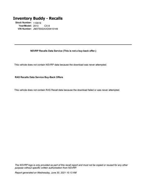 Telematics Interface Module fits 2013 Mazda CX-9 Communication Bluetooth c