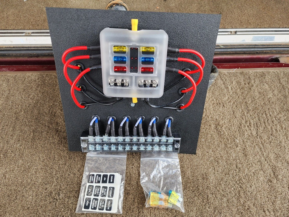 Off Road/Race Car Fuse/ Relay Panel Block 6 Way Compact Custom Universal