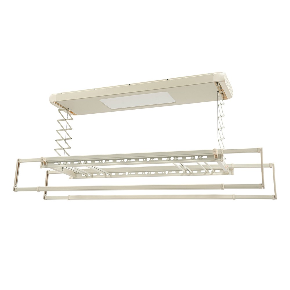 35kg/77.16 lbs Electrical Retractable Airing Rack with Remote Control & Light