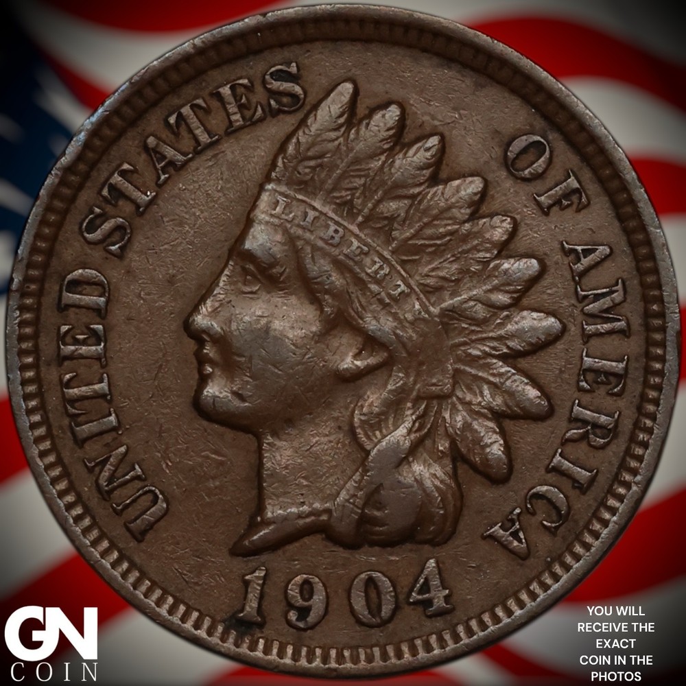 1904 Indian Head Cent Penny A4479