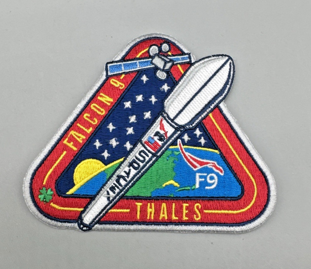PACEX FALCON 9 THALES  SPACE MISSION PATCH