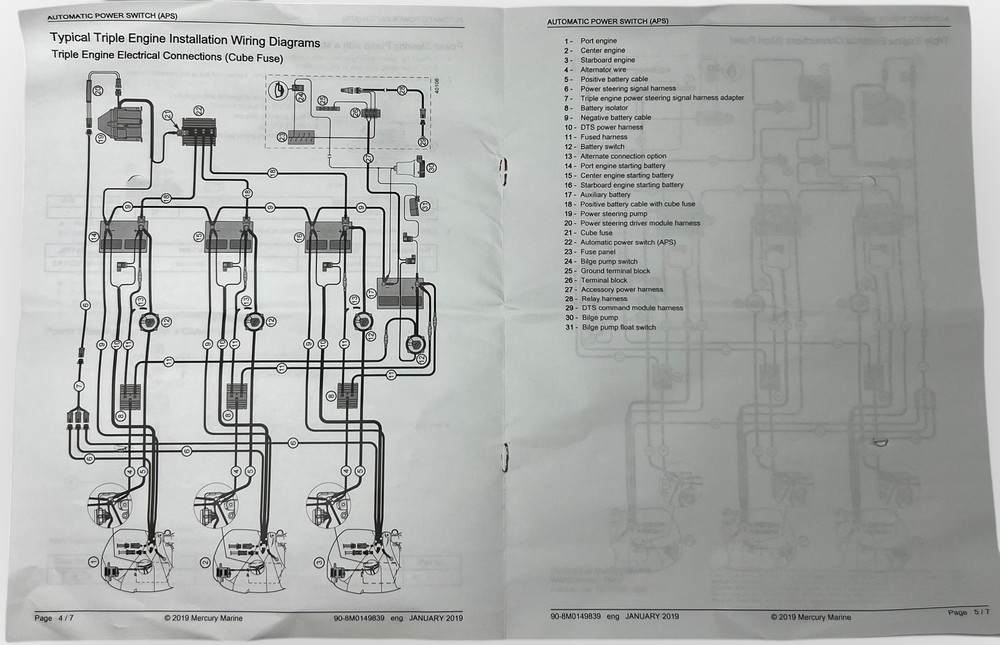 Mercury 87-8M0149746, Automatic Power Source, Triple Engine Power Steering, NEW