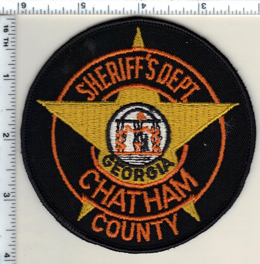 Chatham County Sheriff's Dept. (Georgia) Black Shoulder Patch - new from 1985