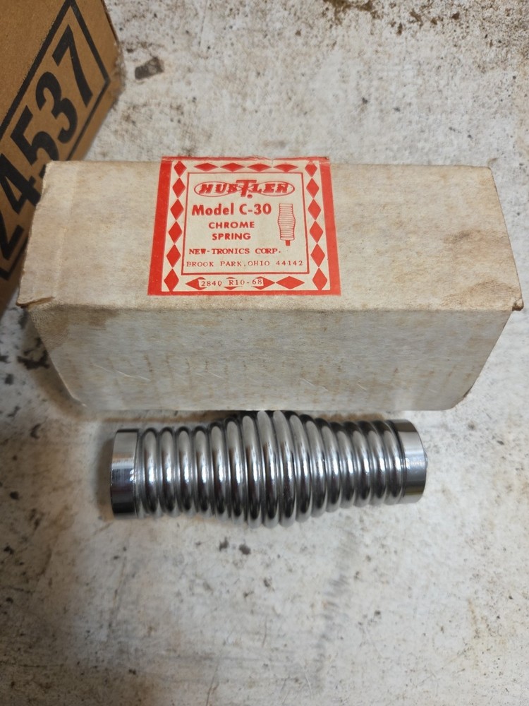 Hustler C-30 Chrome Spring NOS With Box