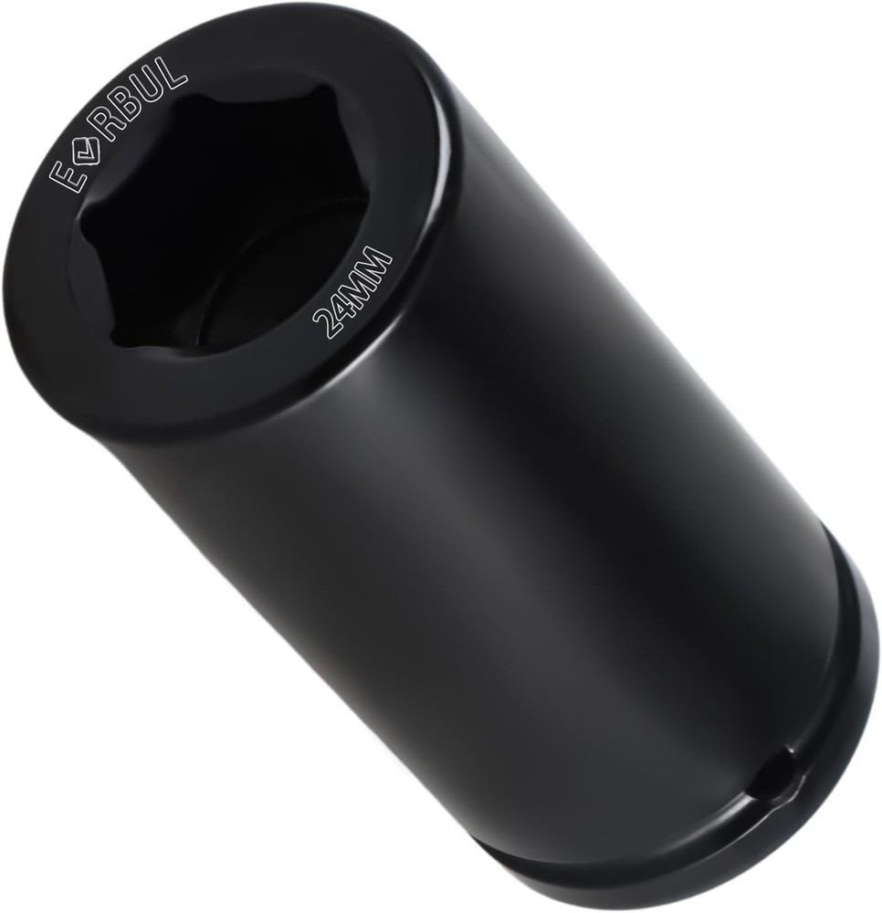 24mm Harmonic Balancer Socket 1/2" Drive Metric 6 Point Impact Socket...