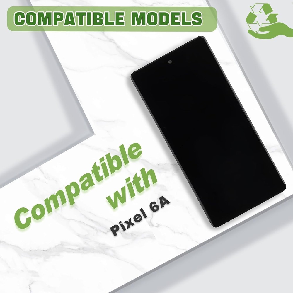 For Google Pixel 6A TFT LCD Display+Touch Screen Digitizer Assembly Replacement