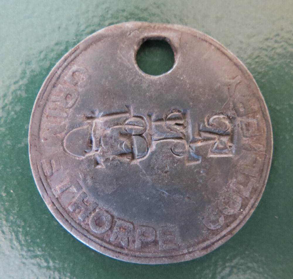 GRIMETHORPE Colliery Pit Check Tally - marked GRIMETHORPE COLLIERY 35