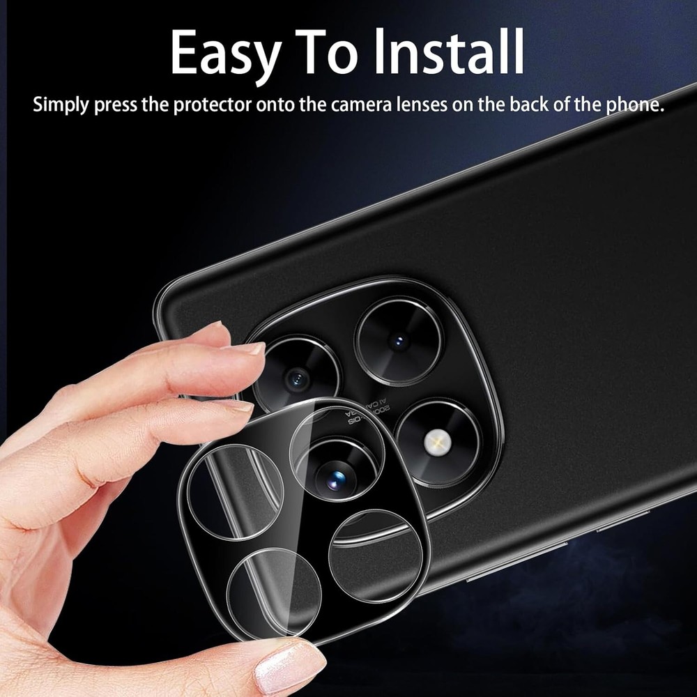 2X 3D Tempered Glass (Screen+Camera) For Xiaomi Redmi Note 14 Pro 5G Screen Protector