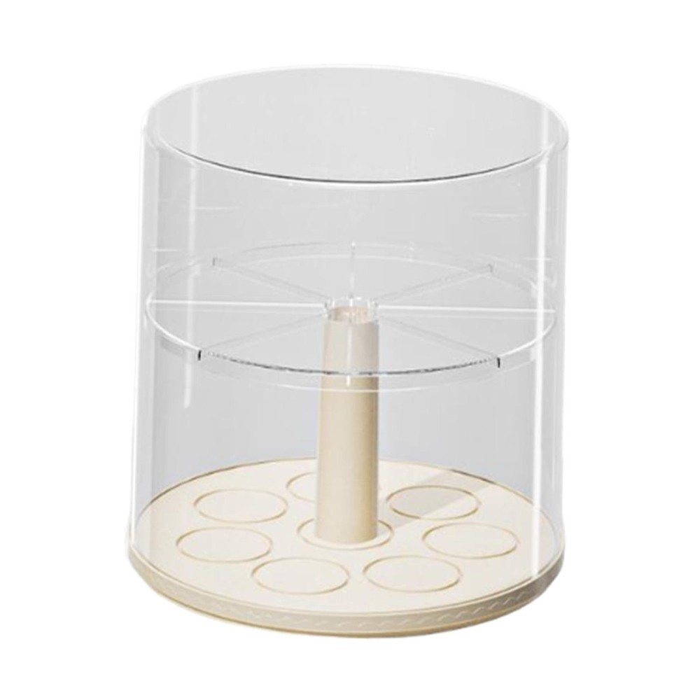 Figure Display Case Rotatable Showcase Transparent  Doll Display Box for Plush
