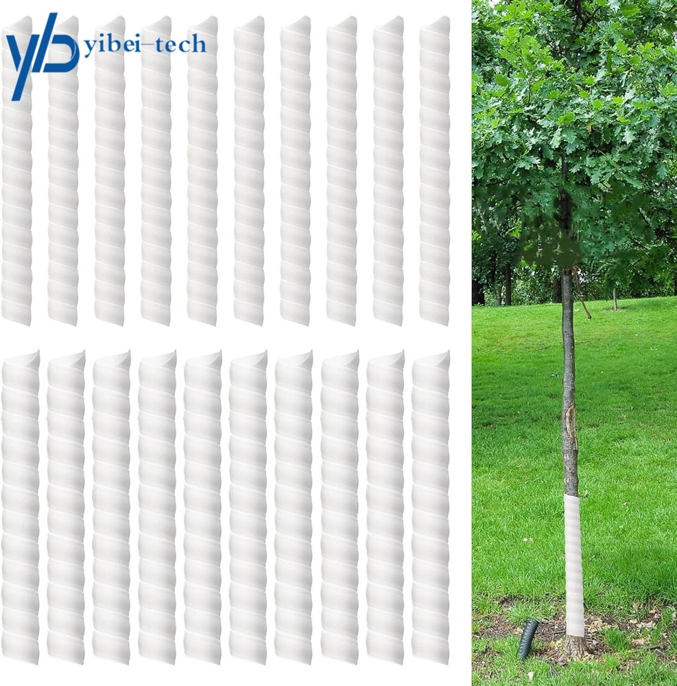 20 Pcs Tree Trunk Protector-2 Size Plastic Spiral Tree Guard Tree Trunk Prote