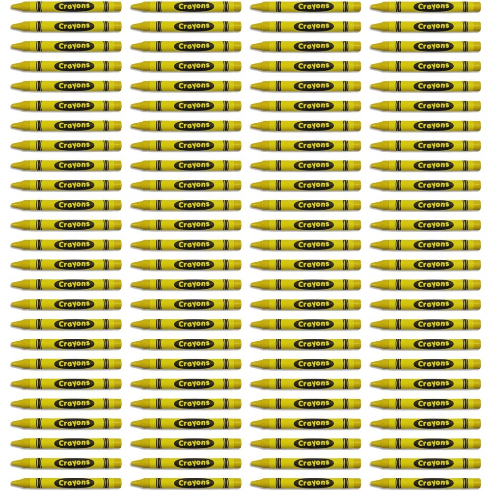 Premium Yellow Crayon Bulk Value Pack | d Pack of 100
