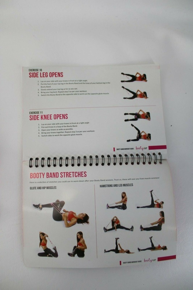 BootyCo Booty Band Program Book Pink Booty Band Black Bag