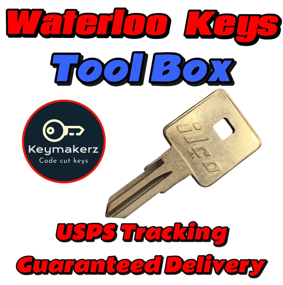 Waterloo Toolbox keys Replacement spare Key Cut to Code 8001-8223