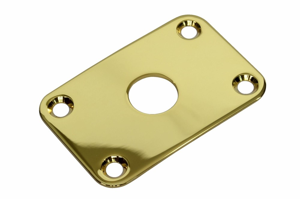 Curved Rectangular Metal Jack Plate Jackplate for Gibson® Explorer Gold