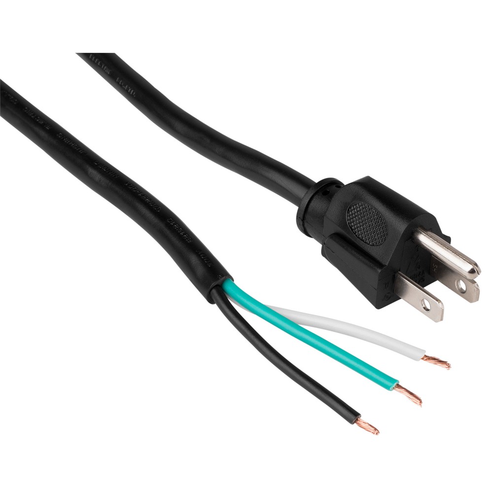 6 ft. AC Power Cord Black 16/3